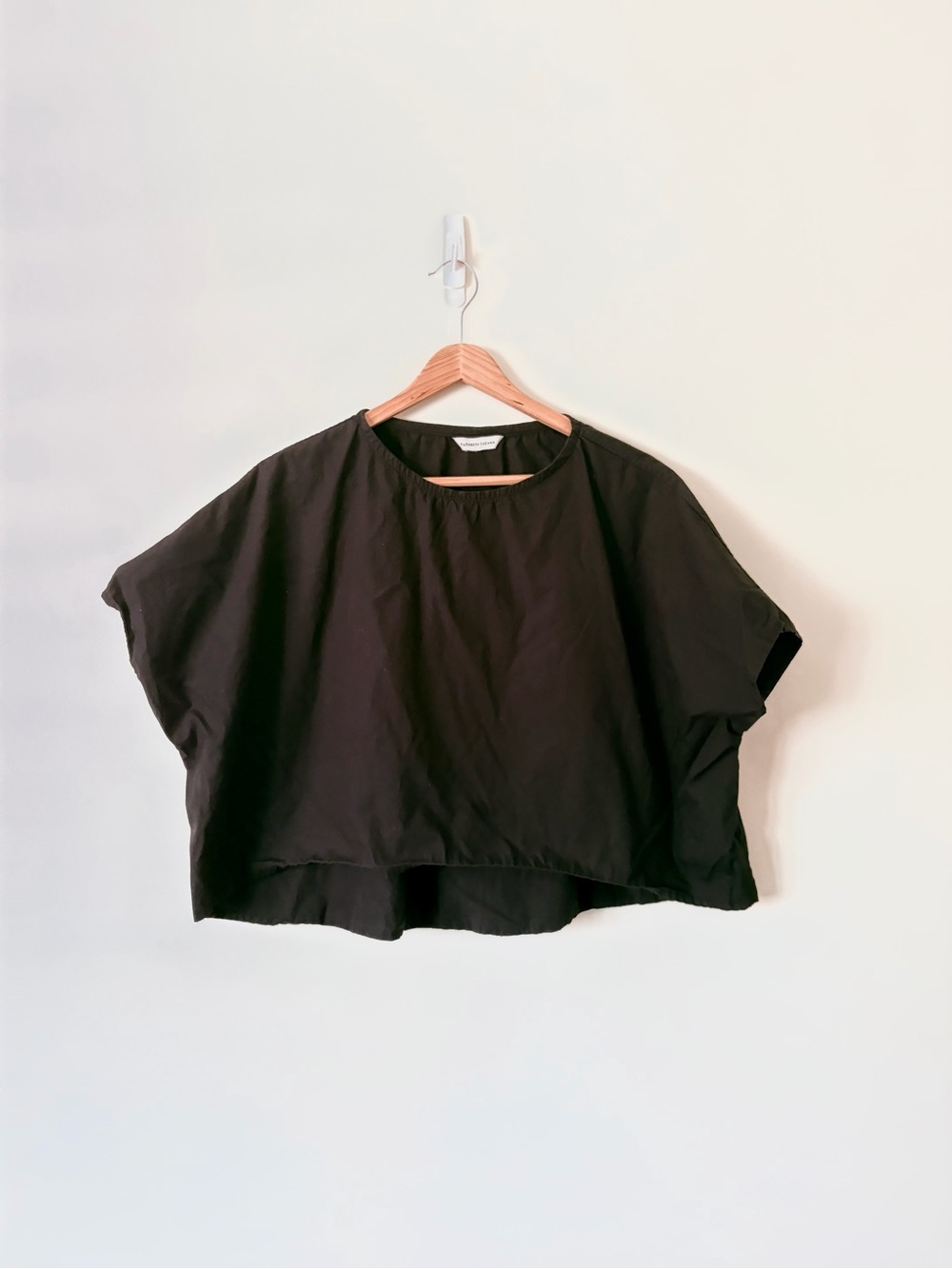 Elizabeth Suzann Black Cropped Boxy Tee OSM